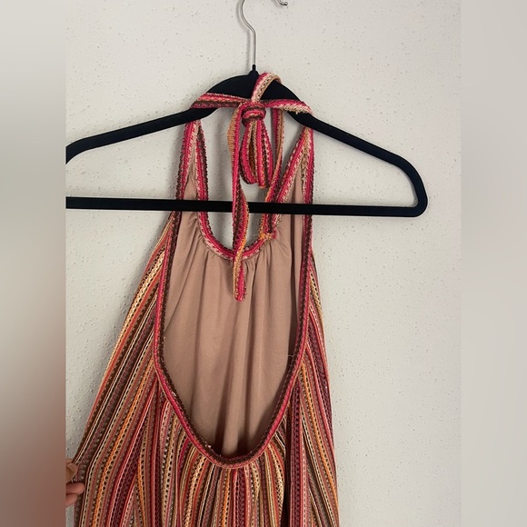 Judith March Multicolor Halter Striped Dress Size S - Picture 7 of 10